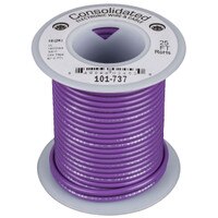 Consolidated Stranded 16 AWG Hook-Up Wire 25 ft. Violet UL Rated